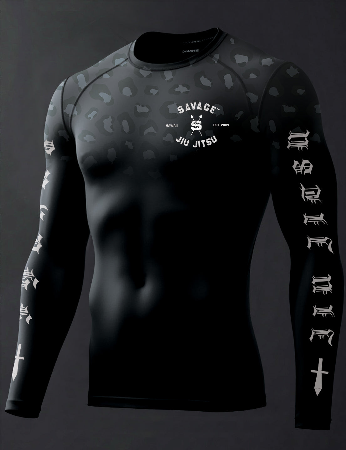 Savage OG Leopard Rash Guard