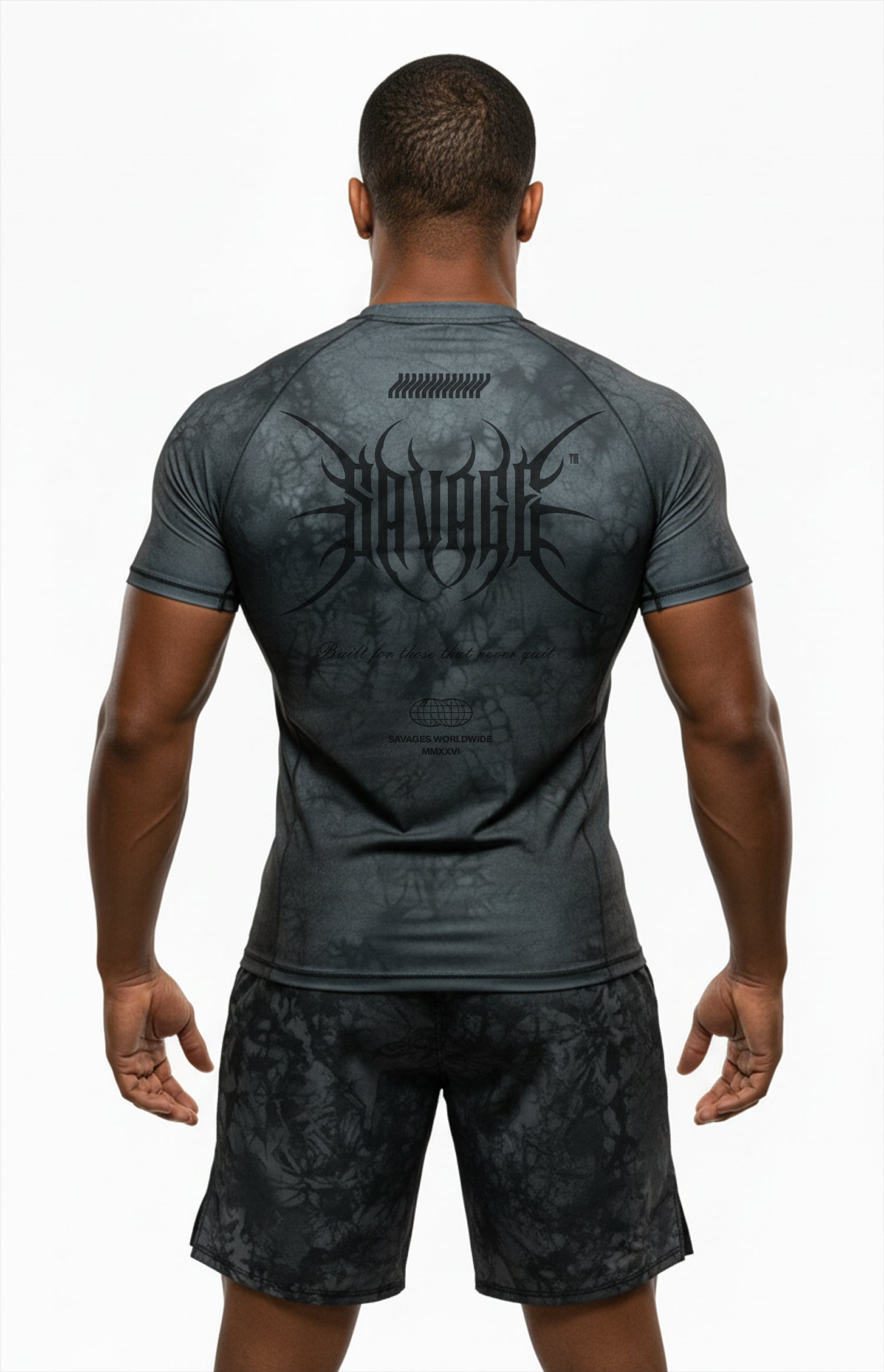 Savage Black Knight Crystal Dyed Rashguard