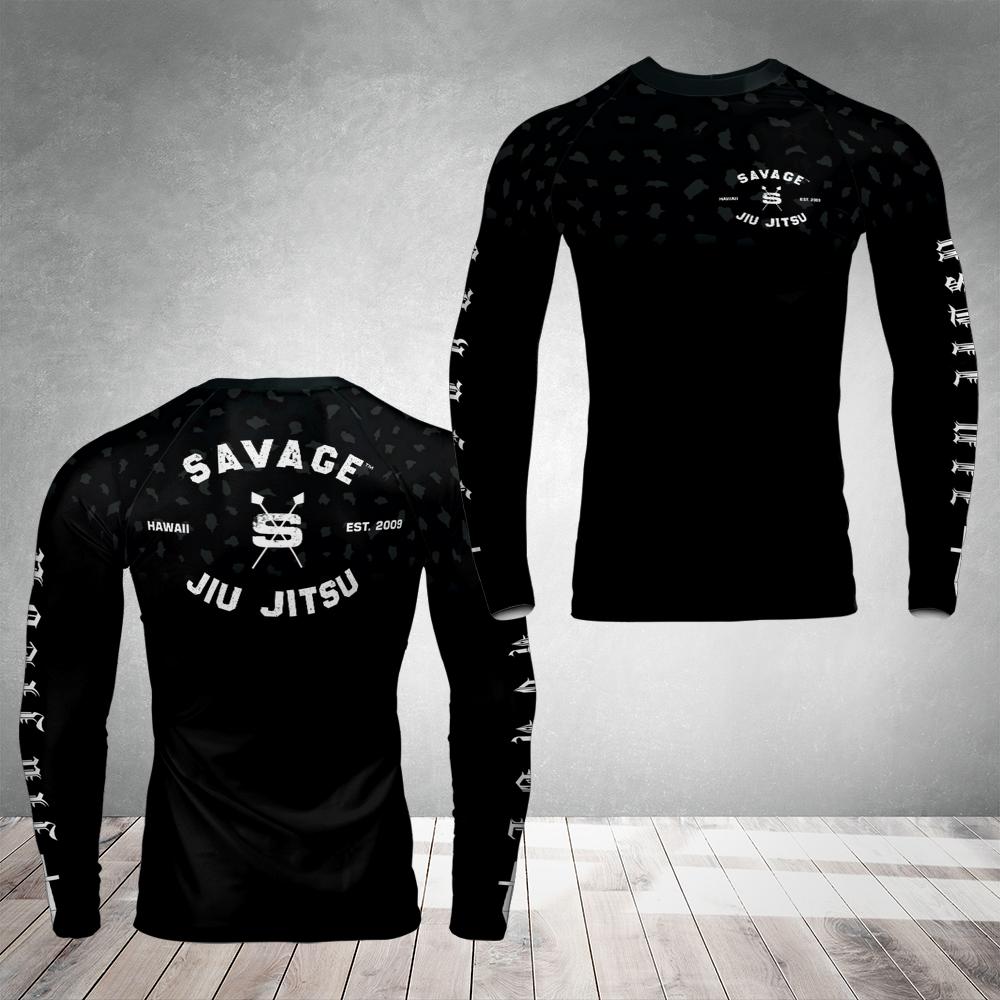Savage OG Leopard Rash Guard