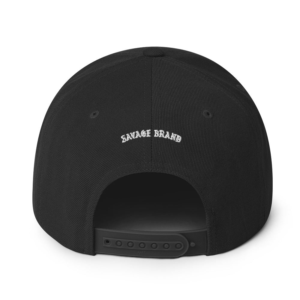 Kona Snapback Hat — Black — back view