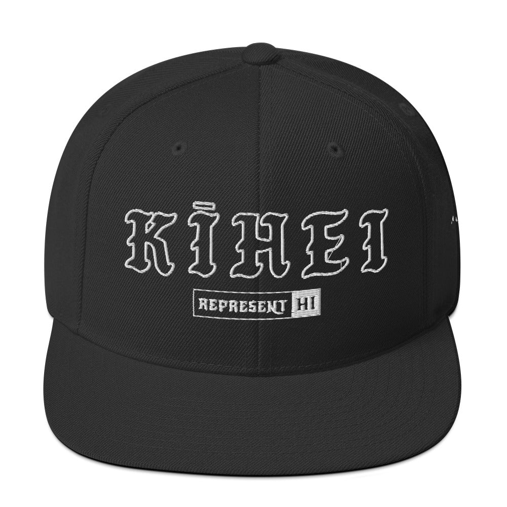 Kīhei Snapback Hat — Black — front view