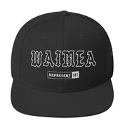 Waimea Snapback Hat — Hawaiʻi Island — Black — front view