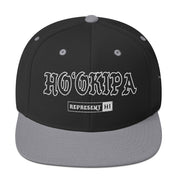 HoʻOkipa Snapback Hat — Black/ Silver — front view