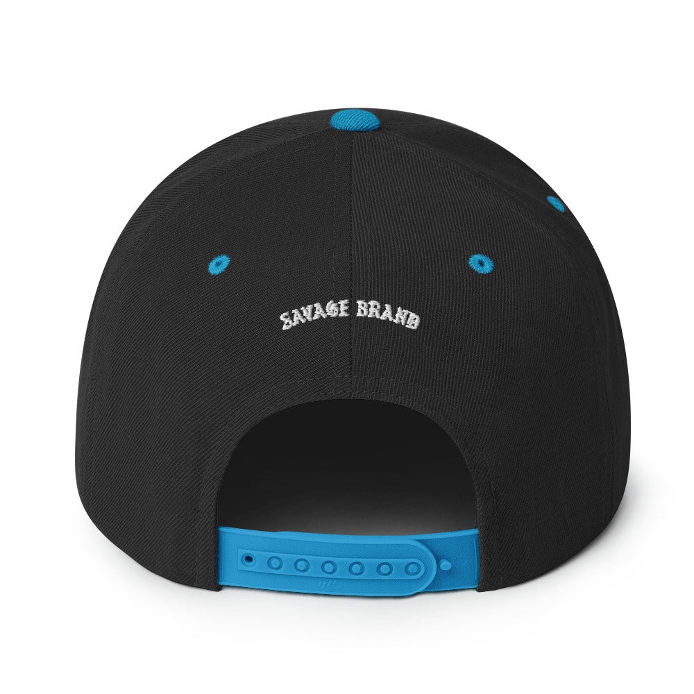 LīhuʻE Snapback Hat — Black/ Teal — back view