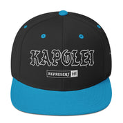 Kapolei Snapback Hat — Black/ Teal — front view