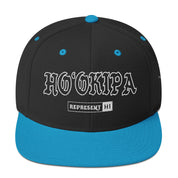 HoʻOkipa Snapback Hat — Black/ Teal — front view