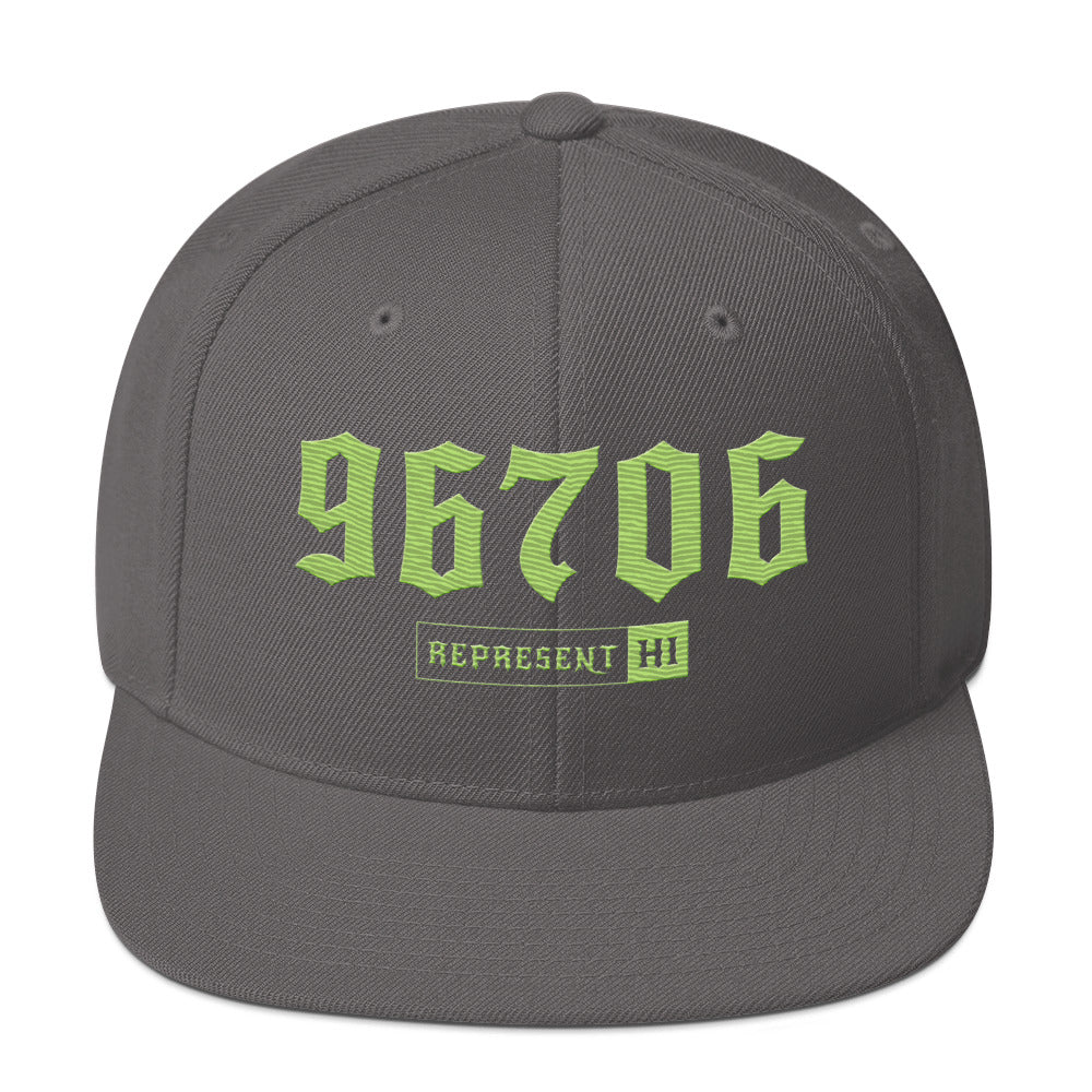 Lime hat — Printful Front