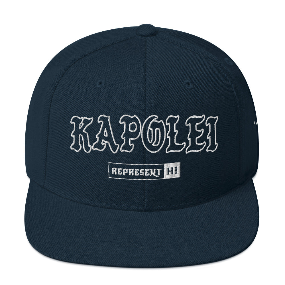 Kapolei Snapback Hat — Dark Navy — front view