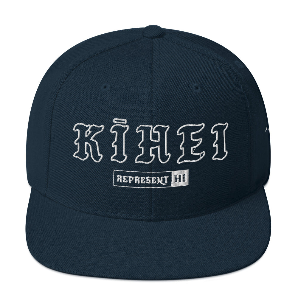 Kīhei Snapback Hat — Dark Navy — front view