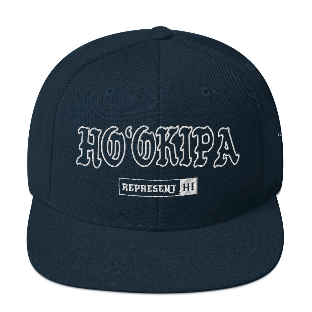 HoʻOkipa Snapback Hat — Dark Navy — front view