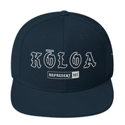 Kōloa Snapback Hat — Dark Navy — front view
