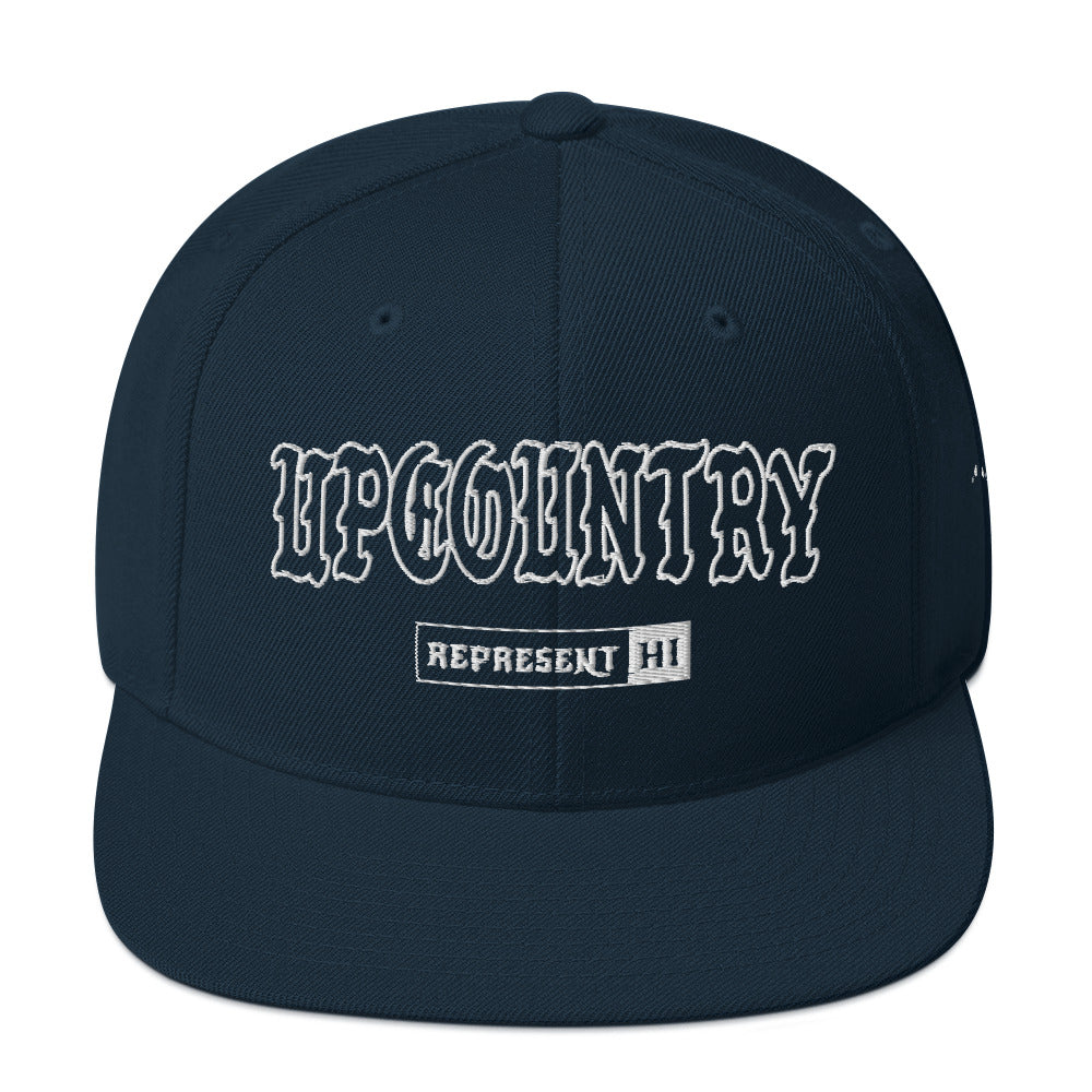 Upcountry Snapback Hat — Dark Navy — front view