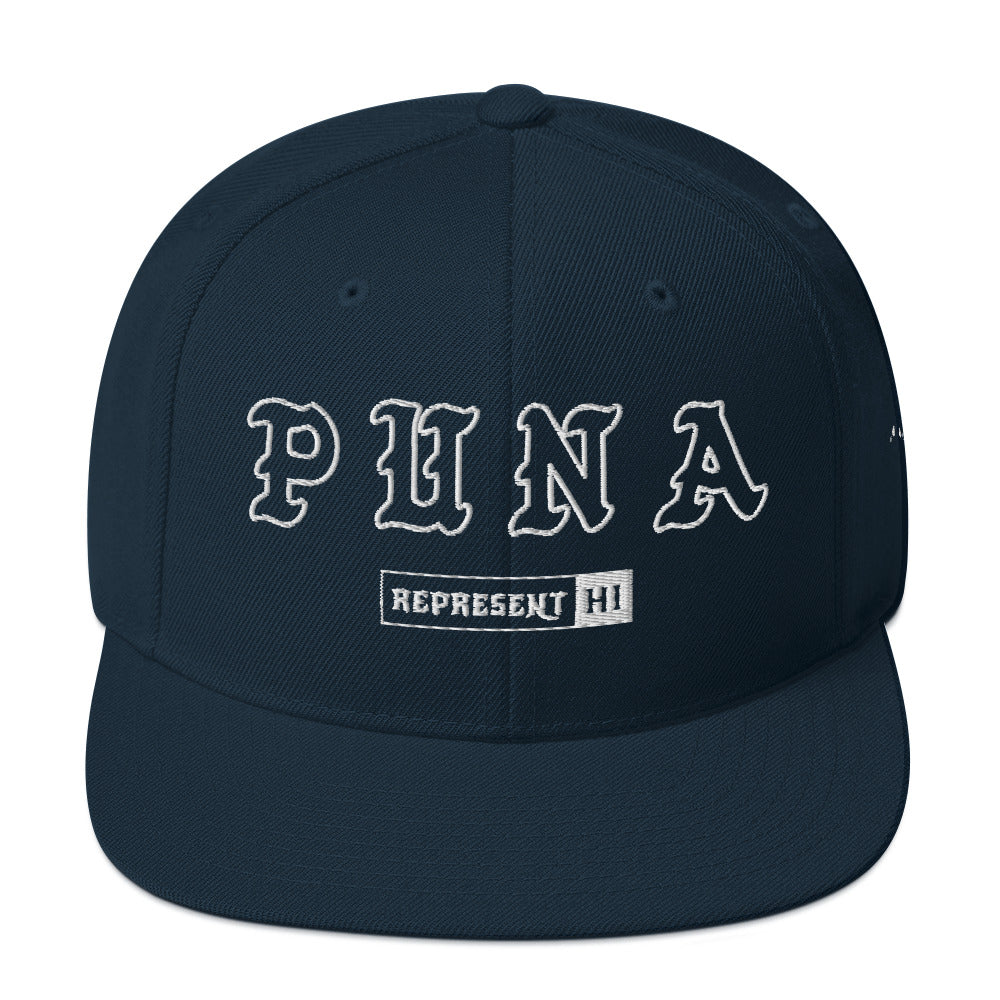 Puna Snapback Hat — Dark Navy — front view