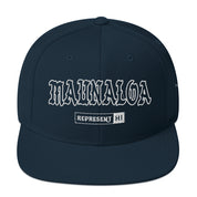 Maunaloa Snapback Hat — Dark Navy — front view