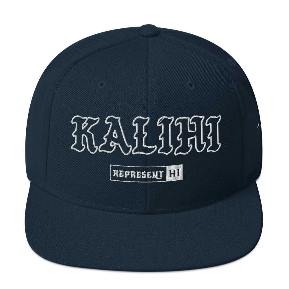 Kalihi Snapback Hat — Dark Navy — front view