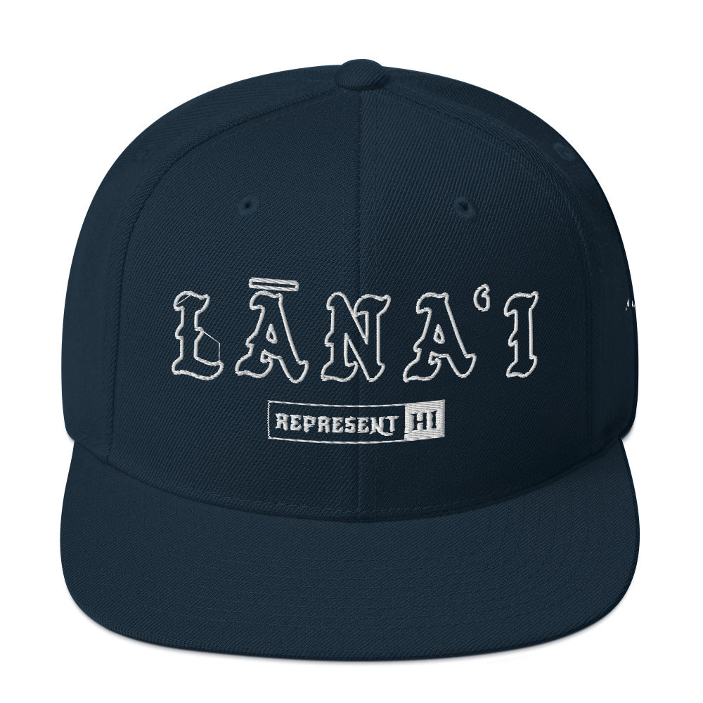 Lānaʻi Snapback Hat — Dark Navy — front view