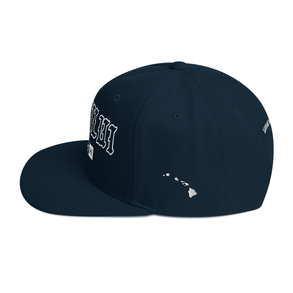 Kahului Snapback Hat — Dark Navy — left side view