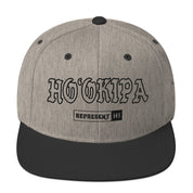 HoʻOkipa Snapback Hat — Heather/Black — front view