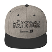 KāneʻOhe Snapback Hat — Heather/Black — front view