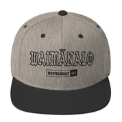 Waimānalo Snapback Hat — Heather/Black — front view