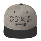 Puna Snapback Hat — Heather/Black — front view