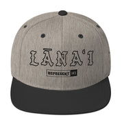 Lānaʻi Snapback Hat — Heather/Black — front view