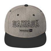 WAHIAWĀ Snapback Hat — Heather/Black — front view