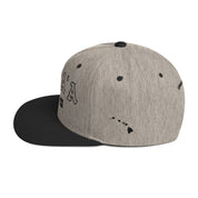 KapaʻA Snapback Hat — Heather/Black — left side view