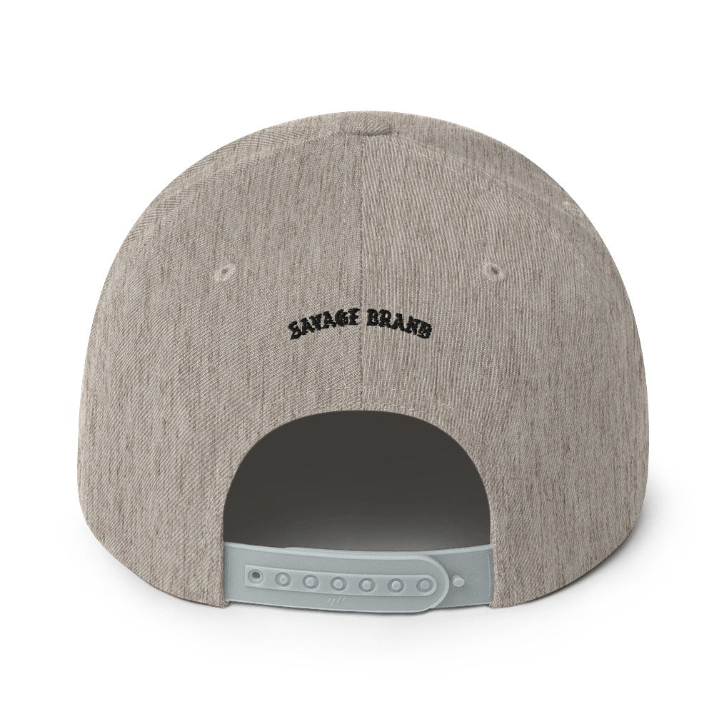 KapaʻA Snapback Hat — Heather Grey — back view