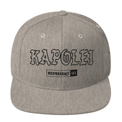 Kapolei Snapback Hat — Heather Grey — front view