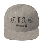 Hilo Snapback Hat — Heather Grey — front view