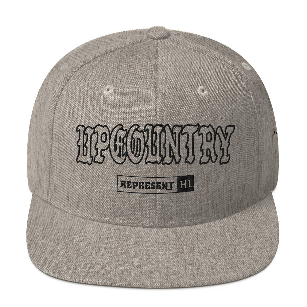 Upcountry Snapback Hat — Heather Grey — front view