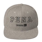 Puna Snapback Hat — Heather Grey — front view