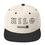 Hilo Snapback Hat — Natural/ Black — front view