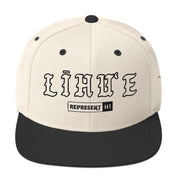 LīhuʻE Snapback Hat — Natural/ Black — front view