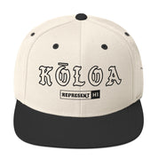 Kōloa Snapback Hat — Natural/ Black — front view