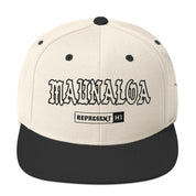 Maunaloa Snapback Hat — Natural/ Black — front view
