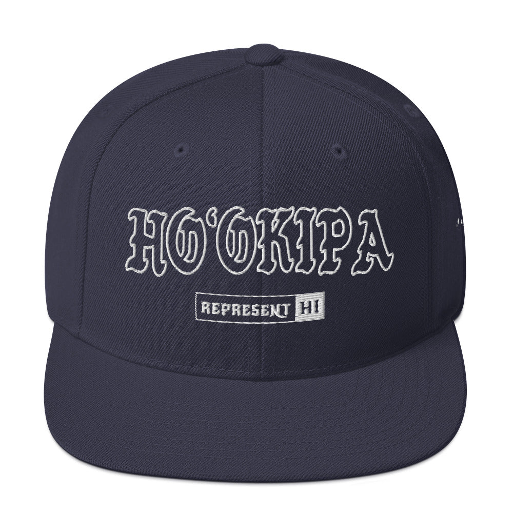 HoʻOkipa Snapback Hat — Navy — front view