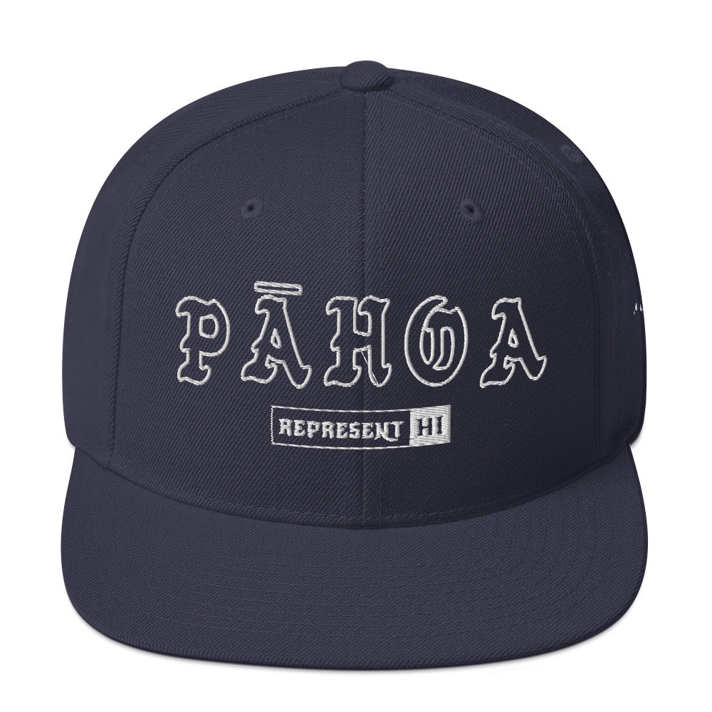 Pāhoa Snapback Hat — Navy — front view