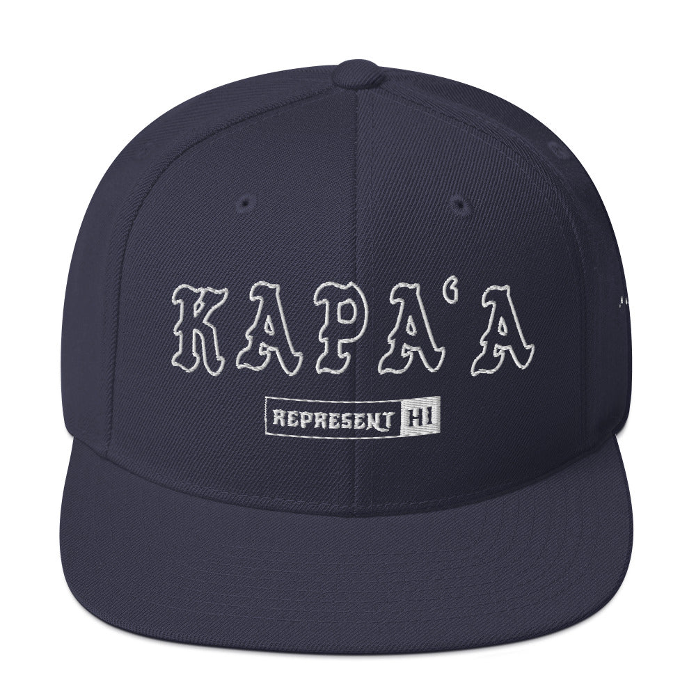KapaʻA Snapback Hat — Navy — front view
