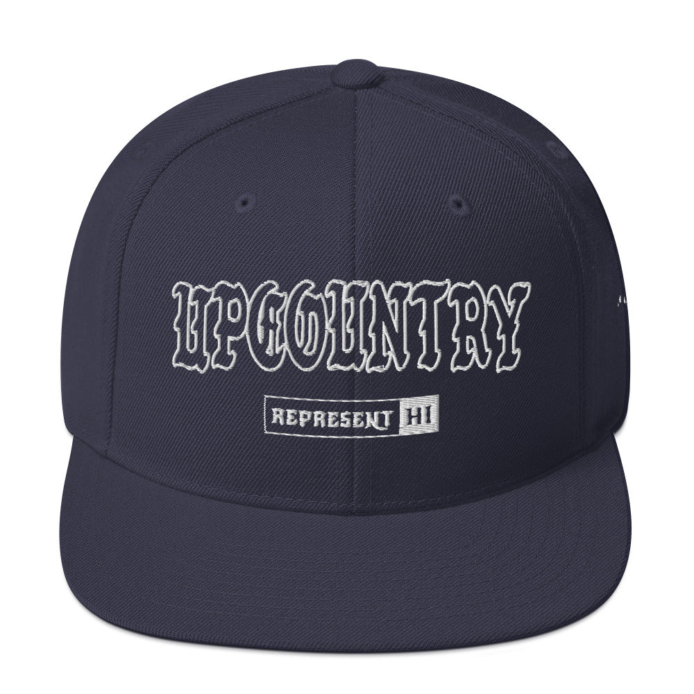 Upcountry Snapback Hat — Navy — front view
