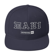 Maui Snapback Hat — Navy — front view