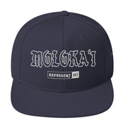 Molokaʻi Snapback Hat — Navy — front view