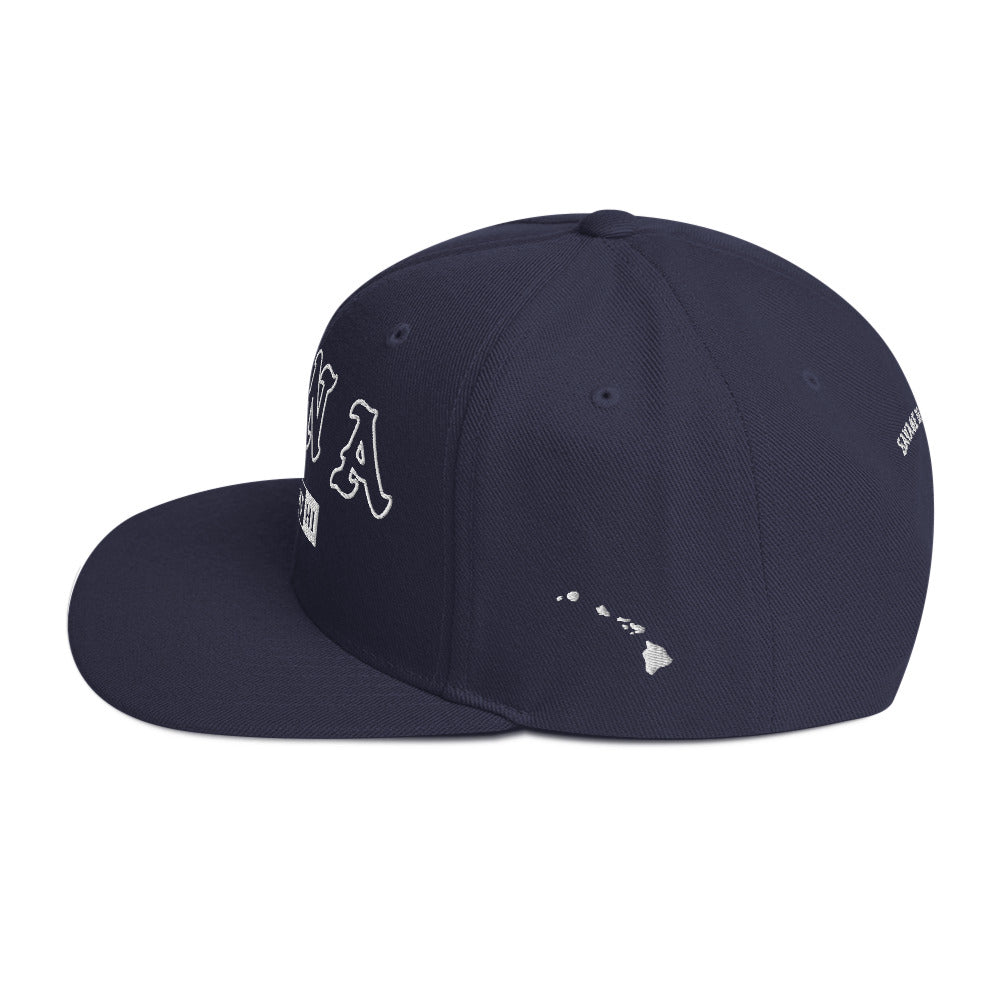 Puna Snapback Hat — Navy — left side view