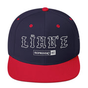 LīhuʻE Snapback Hat — Navy/ Red — front view