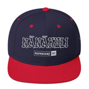 Nānākuli Snapback Hat — Navy/ Red — front view