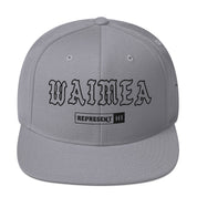 Waimea Snapback Hat — Hawaiʻi Island — Silver — front view