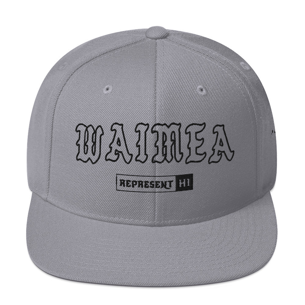 Waimea Snapback Hat — Kauaʻi — Silver — front view