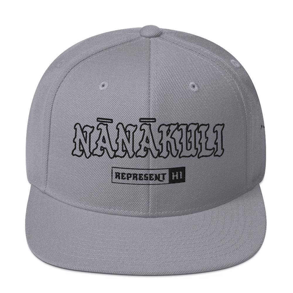 Nānākuli Snapback Hat — Silver — front view