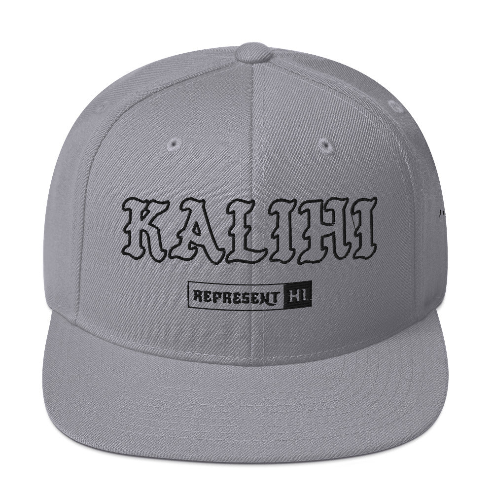 Kalihi Snapback Hat — Silver — front view